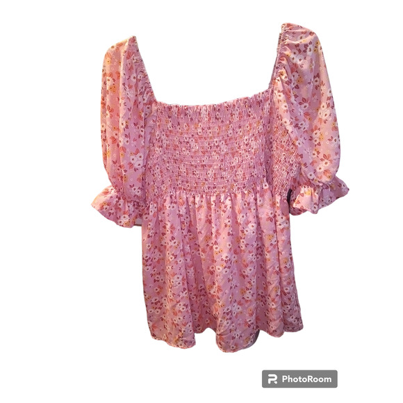 Perfect Peach Tops - Women's Baby Doll Style Blouse